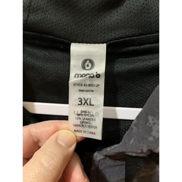 Mono B Jacket Women’s 3XL Black Gray Camo Athletic Jacket Zip - Picture 4 of 12